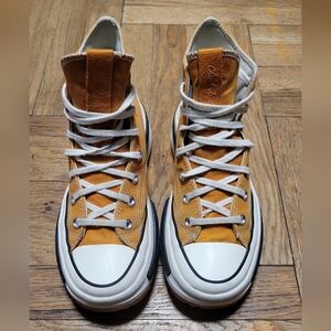Men's Tan High-Top Sneakers